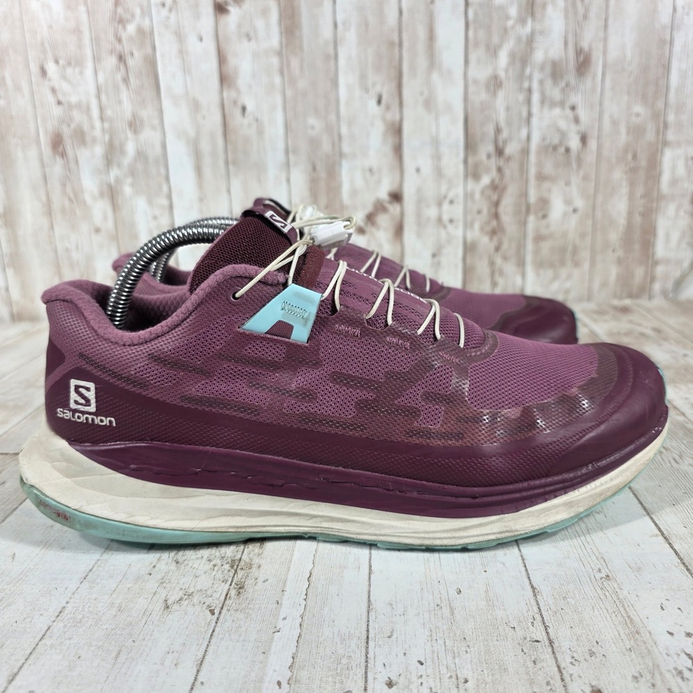 Salomon Ultra Glide Womens Trail Running Shoes Plum Wistful Mauve 415987 Size 10